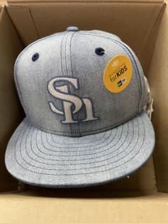 専用ソフトバンクホークスNEWERA 9FIFTY デニムキャップ キッズのサムネイル