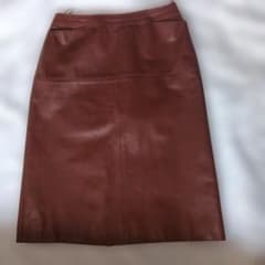 OLD INGLAND PARIS牛革日本製膝丈スカートのサムネイル