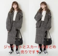 プチあや　プチプラのあや　しまむら　ジャケットスカート　中綿キルトコートのサムネイル