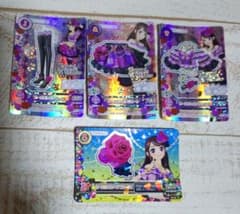 み*ん様 アイカツ SPICY AGEHA ローズボンボンコーデ 4枚セットのサムネイル