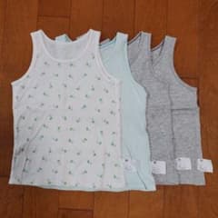 ユニクロ　綿メッシュタンクトップ肌着のサムネイル