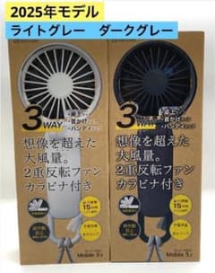 2点セット【新品未開封】2025年モデル　リズム　ハンディファンのサムネイル
