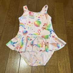 next 女の子用水着 3-4歳　約100cm フラミンゴ柄　ピンクのサムネイル