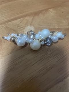 ヘアバレッタ パール ビジューのサムネイル