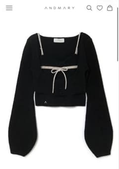 andmary Natalie ribbon set blackのサムネイル