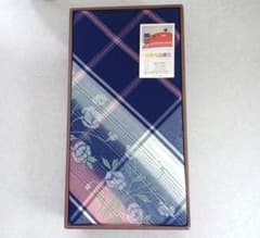 80s 昭和レトロ　アンティーク　アクリル　こたつ上掛　198×180 花柄 新品未使用】昭和レトロ こたつ上掛けブルー 花柄 正方形200×200cm