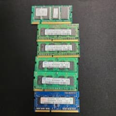 最終値下げ　ノートパソコン　メモリー6枚セットのサムネイル