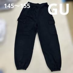 GU GIRLSヘビーウェイトスウェットカーゴプルオンパンツ　145〜155のサムネイル
