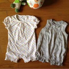 ワンコインセール★夏ロンパ2枚セットのサムネイル