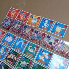 ポケモンシール　リザードン・ミュウツー・ピカチュウ etc.のサムネイル