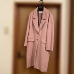 NOLLEY'S LIGHT ウールチェスターコート ピンクベージュ