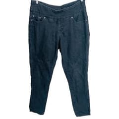 Jag Jeans Skinny Denim, Plain, Size 10, Black, Cotton, Stretch, Slimming, Office Wear