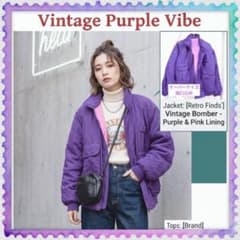 古着女子に！BORDER CARWIN 中綿ブルゾン ヴィンテージ80’sのサムネイル