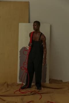 ANCELLM LINENSUEDE DECK PANTS - メルカリ