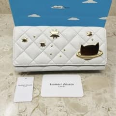 tsumori chisato 긴 지갑 칠성 우주 고양이 츠모리 치사토 화이트 스타