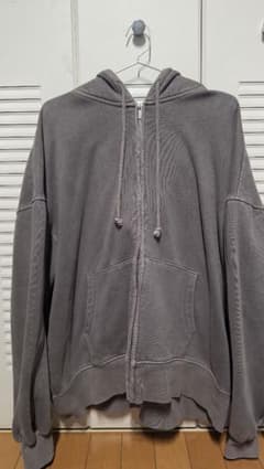 ZARA オーバーサイズジップパーカー グレー Lサイズのサムネイル
