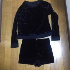 値下げ！EMODAトップスTOPSHOPパンツ★ベロアセットアップのサムネイル