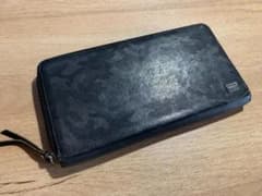 PORTER ポーター カモフラ柄 ラウンドファスナー 長財布 ブラックのサムネイル