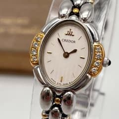SEIKO クレドール 1E70-3040 18K ダイヤ8P 腕時計 付属品有 SEIKO クレドール 1E70-3040 18K ダイヤ8P 腕時計 付属品有 - メルカリ
