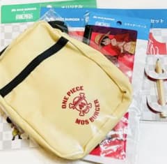 ONE PIECE MOS BURGER 파우치 おかかき 세트 4 점 정리