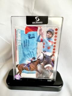 アーモンドアイ×ルメール 世界限定 ホースレーシングカード 台座付　競馬