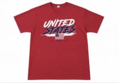 UNITED STATES OF AMERICA Tシャツ 赤のサムネイル