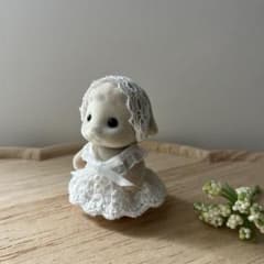 シルバニア　ハンドメイド　着せ替え　ヒツジの赤ちゃんサイズ　283のサムネイル