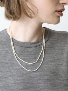 MIZUKI ミズキ　K14ネックレス　ルビー　二連 MIZUKI ミズキ K14ネックレス ルビー 二連