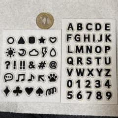 刺繍ワッペン アルファベット 数字 記号のサムネイル