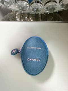 CHANEL デニムポーチ ラクレームマンデニム ノベルティ - メルカリ