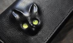 Jinen Design 黒猫の長財布 Jinen Design 黒猫の長財布 - メルカリ