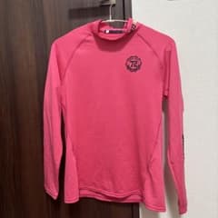 PART72 GOLF 長袖モックネックシャツ ピンク 吸汗速乾のサムネイル