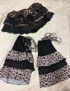レオパード柄ミニスカート レッグウォーマーのサムネイル
