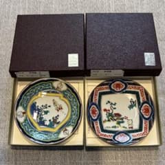 【美品】キン肉マン 九谷焼 豆皿 2枚セット 山水＆壺 JR名古屋タカシマヤ限定 美品】キン肉マン 九谷焼 豆皿 2枚セット 山水＆壺 JR名古屋タカシマヤ