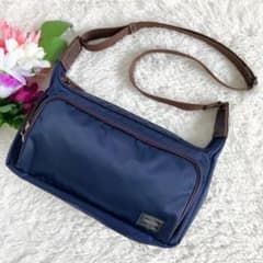 うずら ✨ポーター　プラン　ショルダーバッグ　ナイロン　ネイビー うずら ✨ポーター プラン ショルダーバッグ ナイロン ネイビー