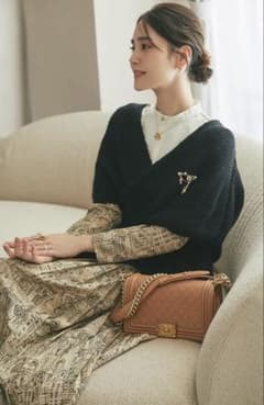 seventen ノースリーブカシュクールニット - メルカリ