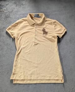 美品 スパンコール ビックポニー Ralph Lauren ベージュy2k 平成