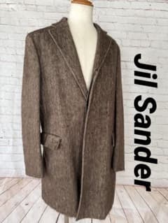 JIL SANDER GIGANTE チェスターコート 茶系へリーンボーン - メルカリ