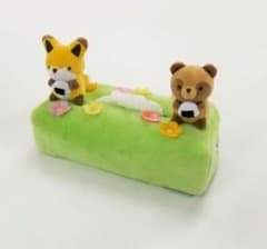 너구리와 여우 티슈 커버