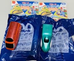 ハッピーセット　プラレール　はやぶさ、小田急ロマンスカーのサムネイル