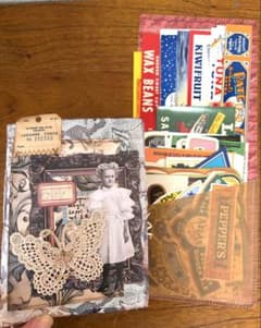 junkjournal &海外foodlabel70枚セット①　雑記帳のサムネイル