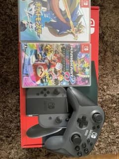 Nintendo Switch 本体　プロコントローラー　ソフト2本セットのサムネイル