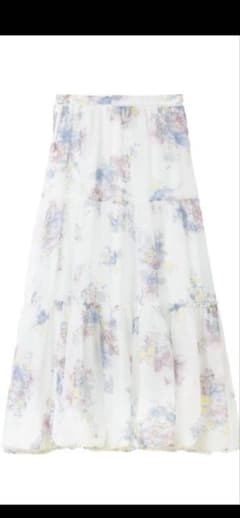 美品herlipto Isaline Floral Tiered Skirt - メルカリ