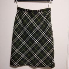 BURBERRY チェック柄 ひざ丈スカート 42 冬素材 - メルカリ