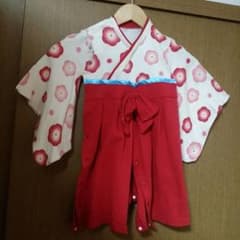 はなる様専用90センチ　着物風ロンパースのサムネイル