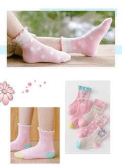 ベビー子供靴下　女の子　　17〜19cm 5足セットのサムネイル