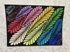 手描きアート ゼンダングル風　ペン画 原画のサムネイル