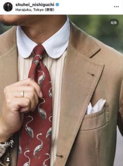 超美品】Holliday&Brown フラミンゴ柄 プリントタイ 西口修平 - メルカリ