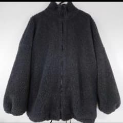 CANAL JEAN【via.j】ブルゾン チャコールグレー　ジップアップ　ボアのサムネイル