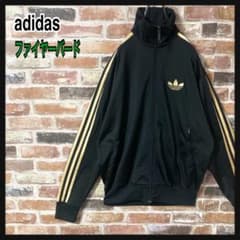 人気》adidas アディダス トラックジャケット ファイヤーバード 黒 M